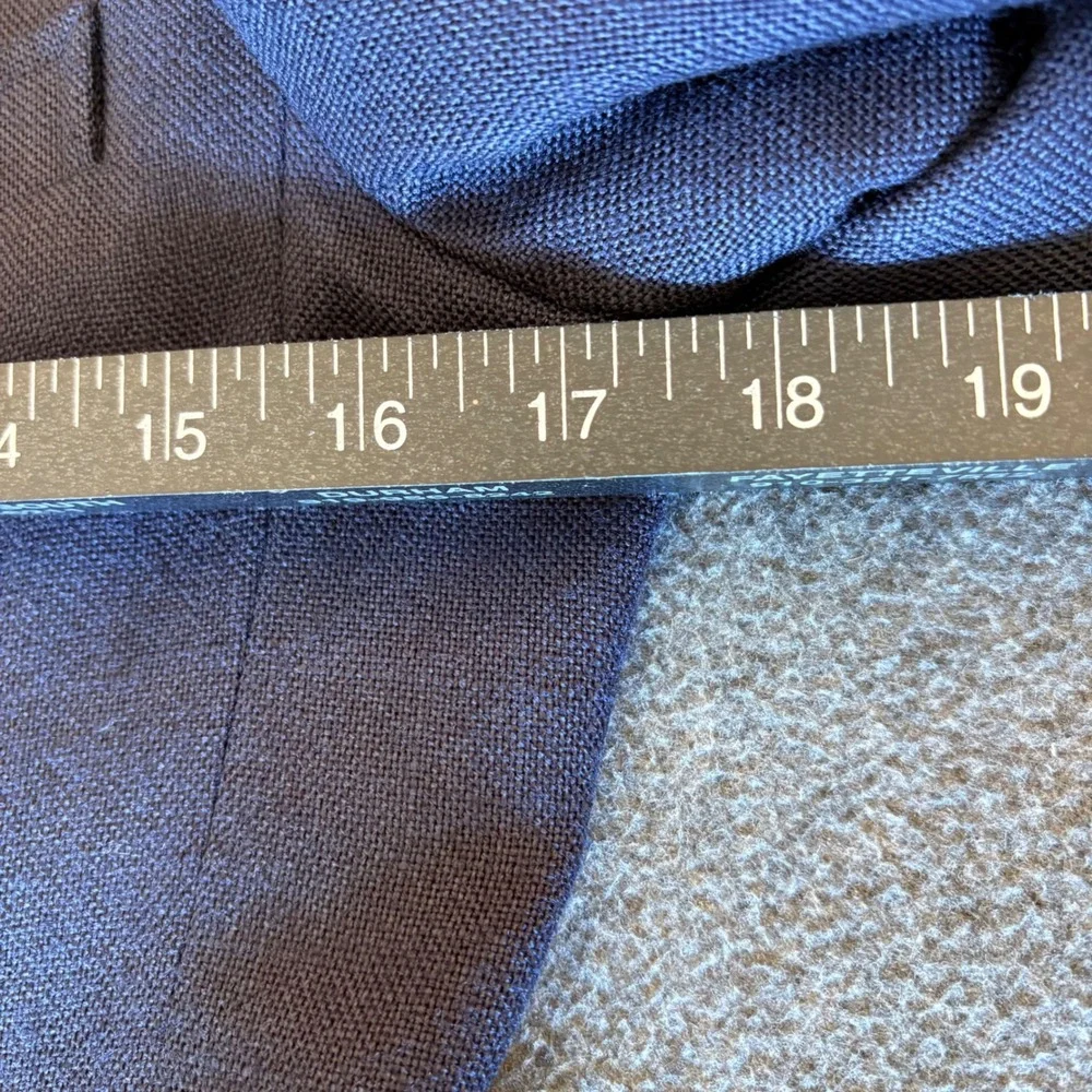 Vintage Evan-Picone Navy Blue Skirt Suit Blazer and A-Line Skirt Set